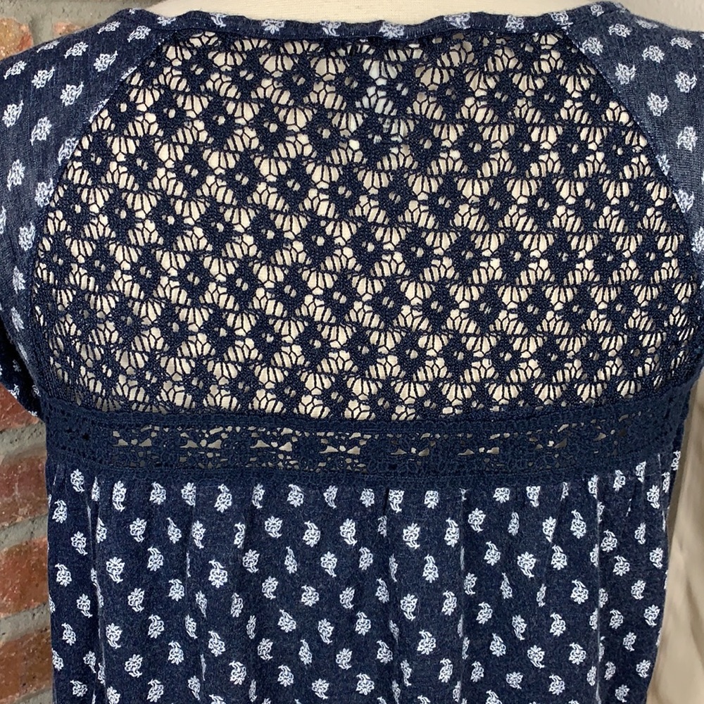 Forever 21 Floral Crochet Crop Top, S - Picture 5 of 9